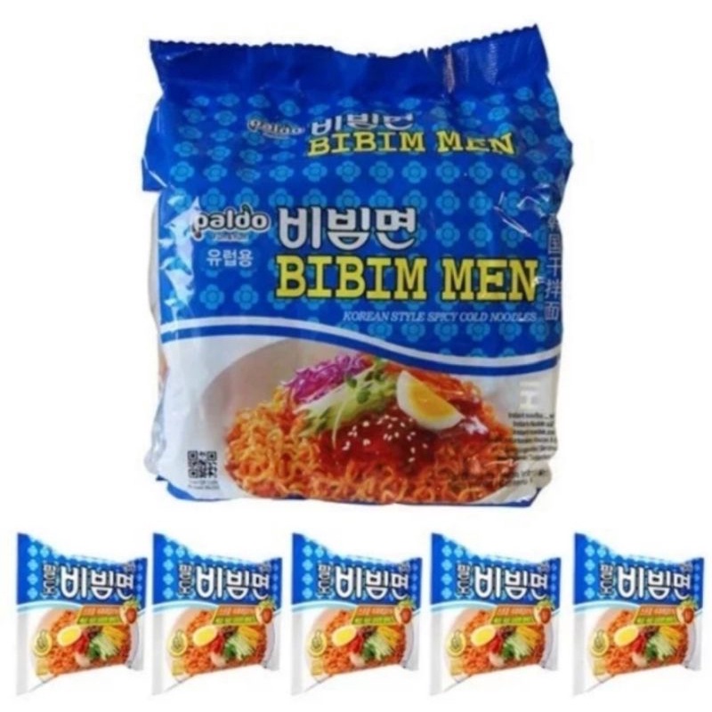 mie paldo bibimmen per pack isi 5 x 130 gr/mie korea FM