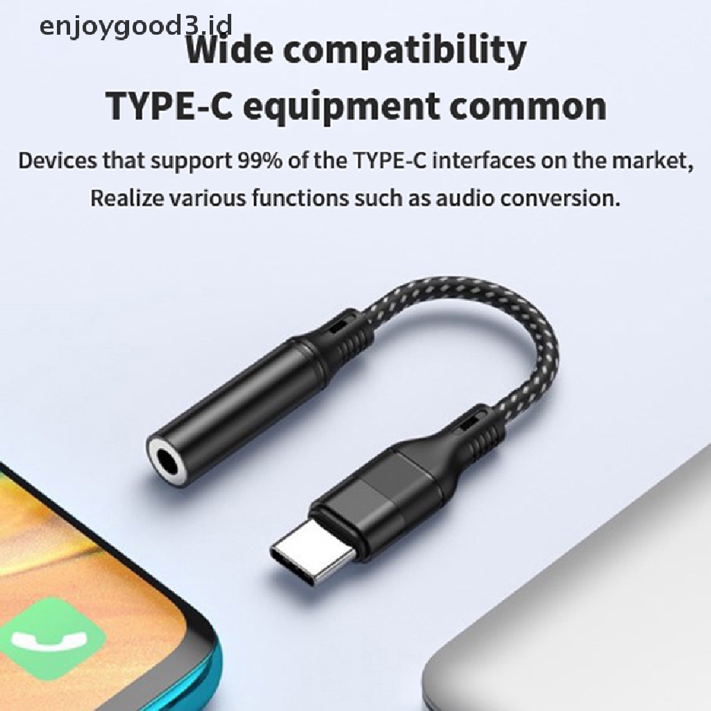 [Rready Stock] Converter Adaptor Jack Earphone USB C Ke 3.5mm Tipe C (ID)