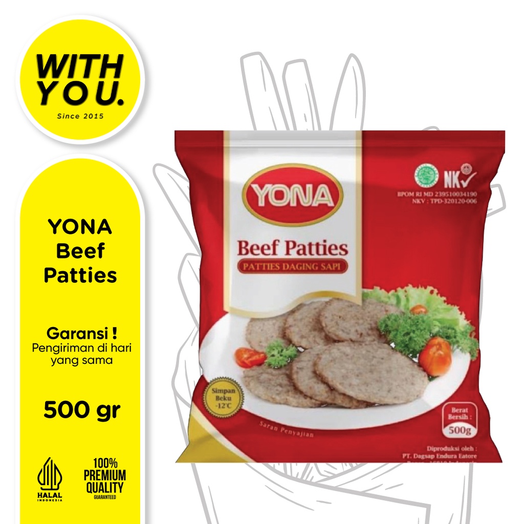 

Yona Beef Patties 500gr