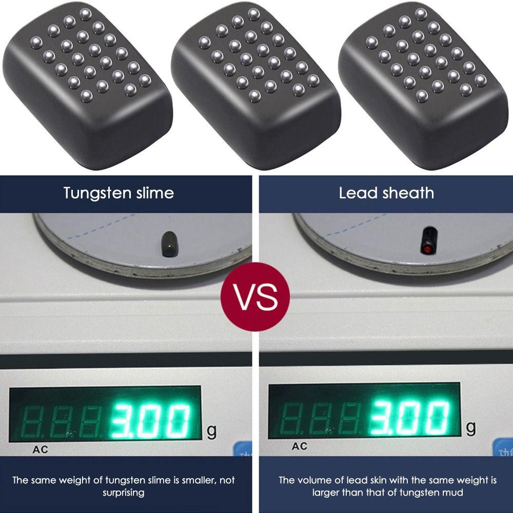 TOP Lembut Memimpin Pasang Tembakan Bulat Garis Wastafel Pemberat Tambahan Tungsten Mud