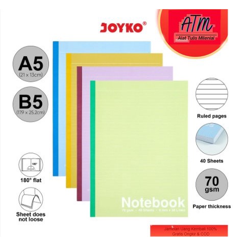 

Buku Tulis Catatan Notebook NB 704 - 705 Joyko Soft Cover