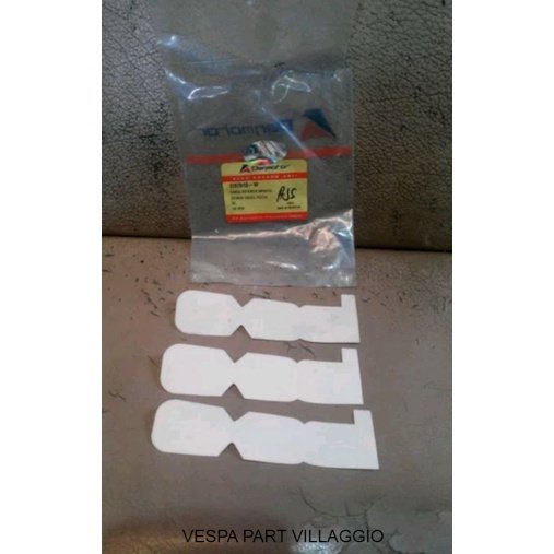 sticker tepong original danmotor vespa excel warna putih vpv