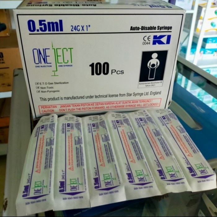 Syringe  0,05 Ml; 0,5 Ml; 0,3 Ml ONEJECT Per Pcs