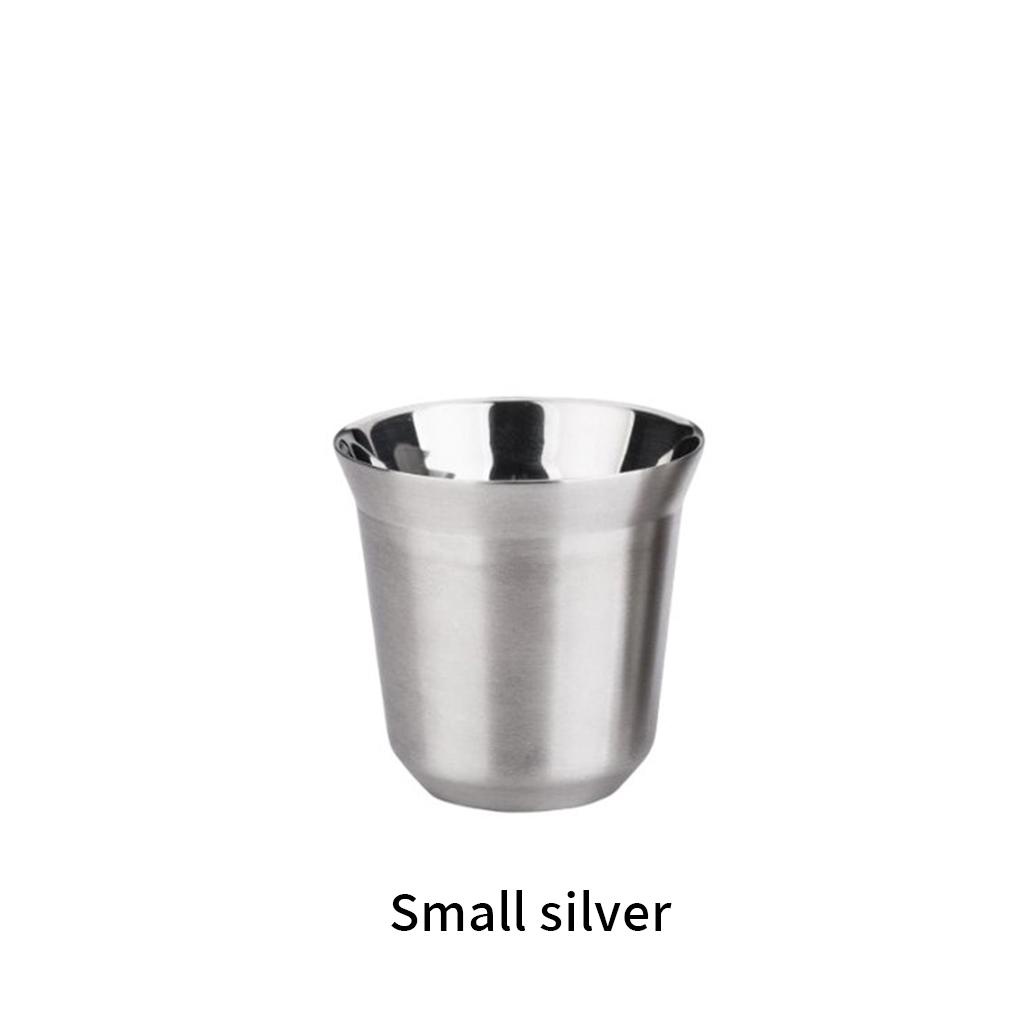 Stainless Steel Double Wall Mug Kopi Susu Air Kreatif Portabel Mug Cangkir Restoran Dapur Perlengkapan Kantor Hadiah