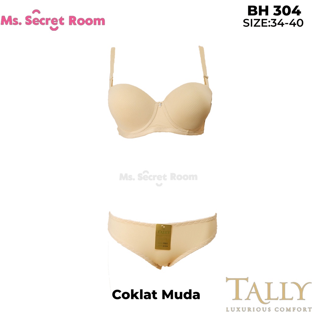 TALLY BRA BH SET 304 | ADA KAWAT | KAIT 2 | BUSA TIPIS | SIZE 34-40 Toko keanulova