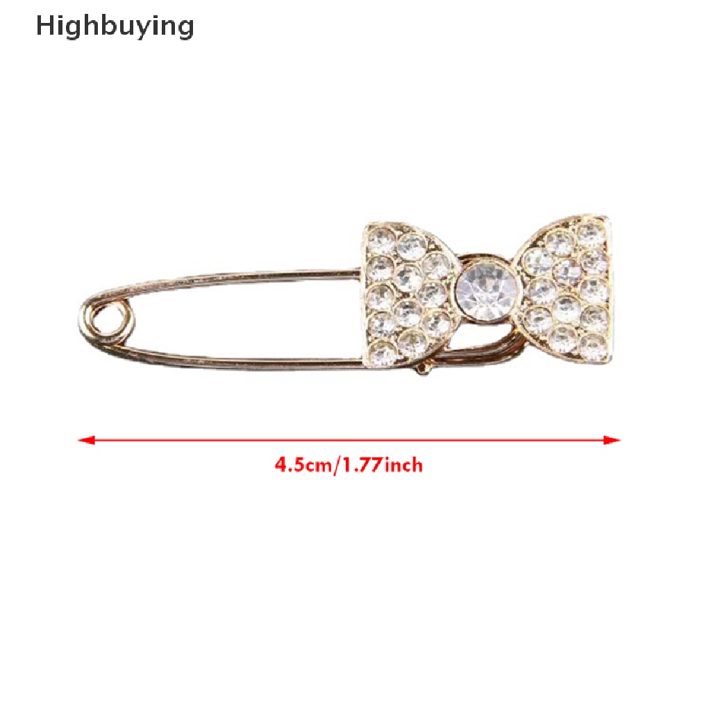 Hbid Ikatan Simpul Pin Alloy Leher Pin Cardigan Anti Slip Penutup Pinggang Berlian Imitasi Mutiara Bros Recomend Panas Kualitas Bagus Glory
