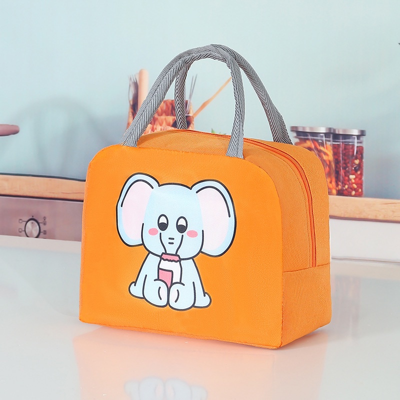 ❀ Chingu ❀ PA002 Tas Bekal Model Karton Lucu Lunch Cooler Bag Makanan Aluminium Kotak Makan Import COD