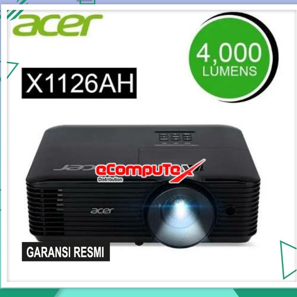 PROYEKTOR ACER X1126AH 4000 LUMENS / PROJECTOR ACER X1126AH HDMI 1920 x 1200 GARANSI RESMI