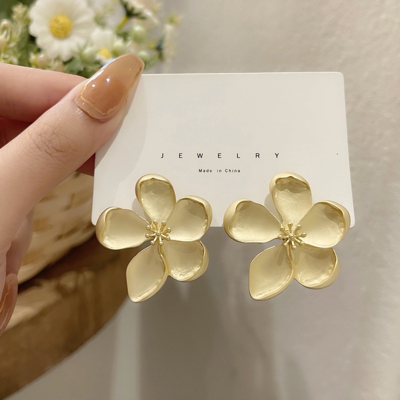 925jarum Perak Retro Matte Anting-Anting Anggun Dan Modis Desain Rasa Anting-Anting Sederhana Baru Anting-Anting