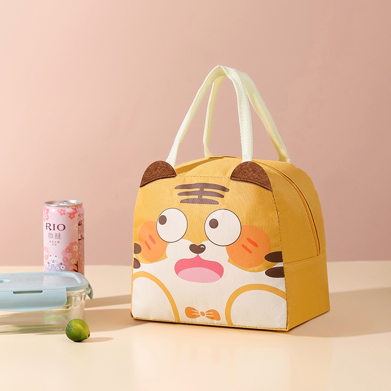 ☀ Sunly ☀ A273 Tas Bekal 3D Motif Cartoon Lunch Cooler Bag Makanan Aluminium Kotak Makan