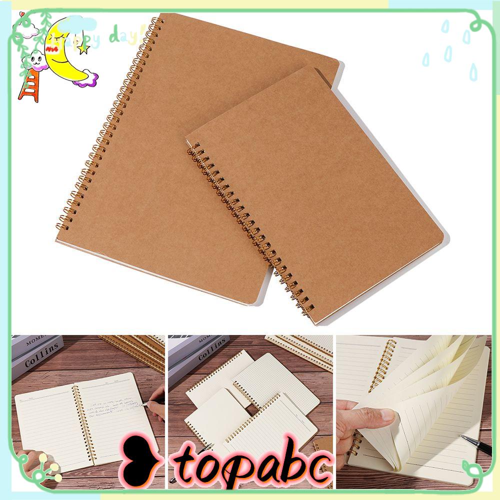 TOP Kraft Paper Notebook Stationery Retro Car Line Notepad Writing Pads B5