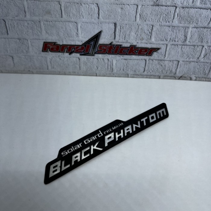 Sticker Black Phantom stiker solar gard Black phantom embos