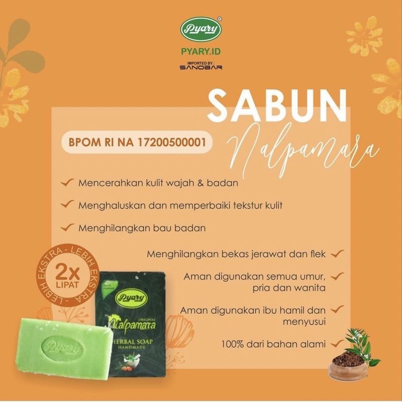 READY‼️ Nalpamara Herbal Soap Pyary 100% Ori BPOM | Sabun Arab Pyary Nalpamara Original