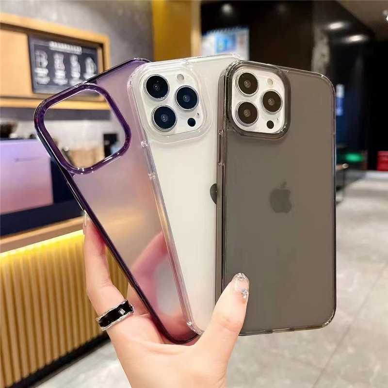 IPHONE Casing Hp Bahan Akrilik Matte Anti Sidik Jari Iphone14 13 12 11 Pro Max X Xs Max6 7 8 Plus SE 2020 Case Cover