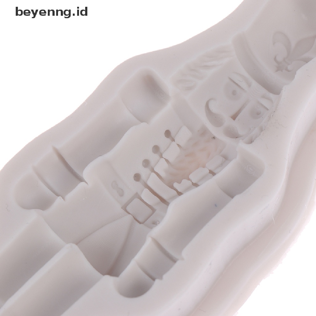 Beyen Nutcracker Solder Silicone Mold Sugarpaste Candy Chocolate Baking Mold Xmas gift ID