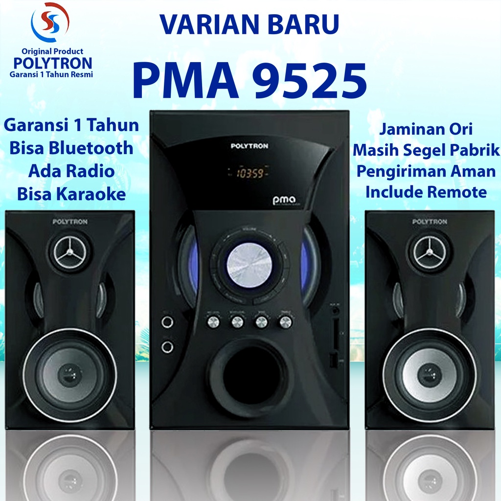 SPEAKER BLUETOOTH POLYTRON PMA 9525 / PMA9525 100% ORI dan 9310