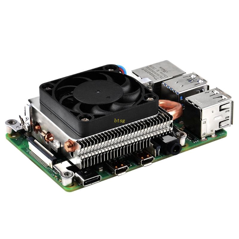 Bt Ice Tower Cooler PWM Kipas Pendingin CPU Heatsink Pipa Tembaga Untuk Raspberry Pi 4B