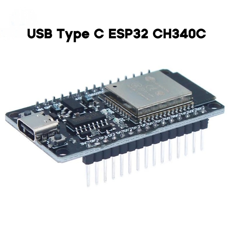 Btsg USB Type-C ESP32 CH340C Papan Pengembangan SP32-DOWDQ6-V3 Dual-core 32bit WiFi &amp; Bluetooth-Kompatibel Eksternal 4MB