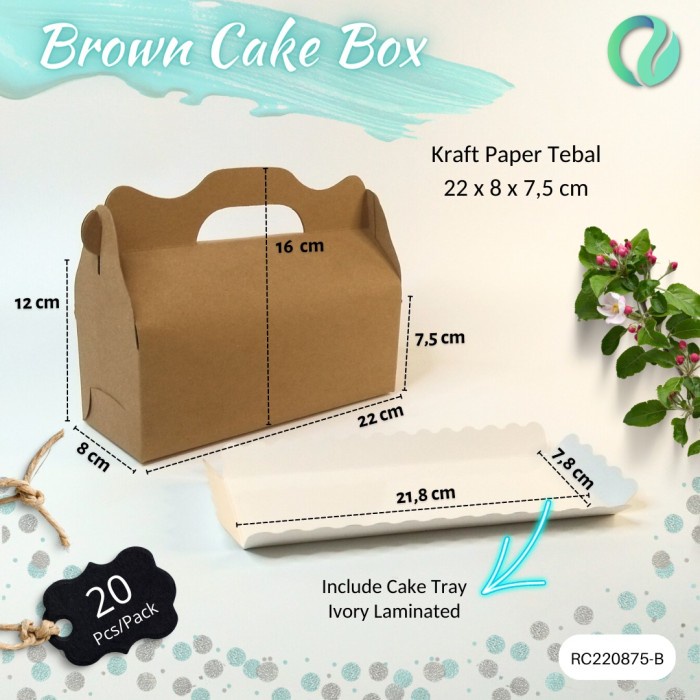 

⭐BISA COD⭐ Kraft Paper Box Multipurpose Roll Cake Kotak Brownies Gift Hampers