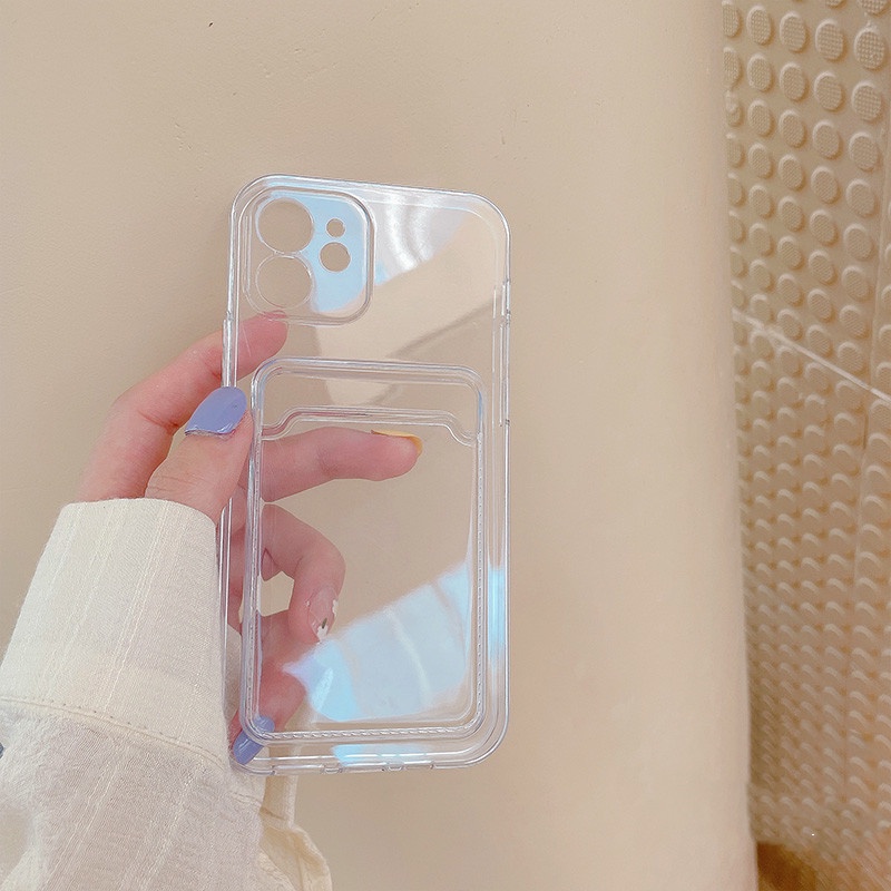 Casing Ponsel Kompatibel Untuk Iphone11 12 13 14Mini Case Kompatibel Untuk iphone 11 Pro X XS Max XR 78 Plus SE Case Cover Dompet Silikon Lembut Card Holder