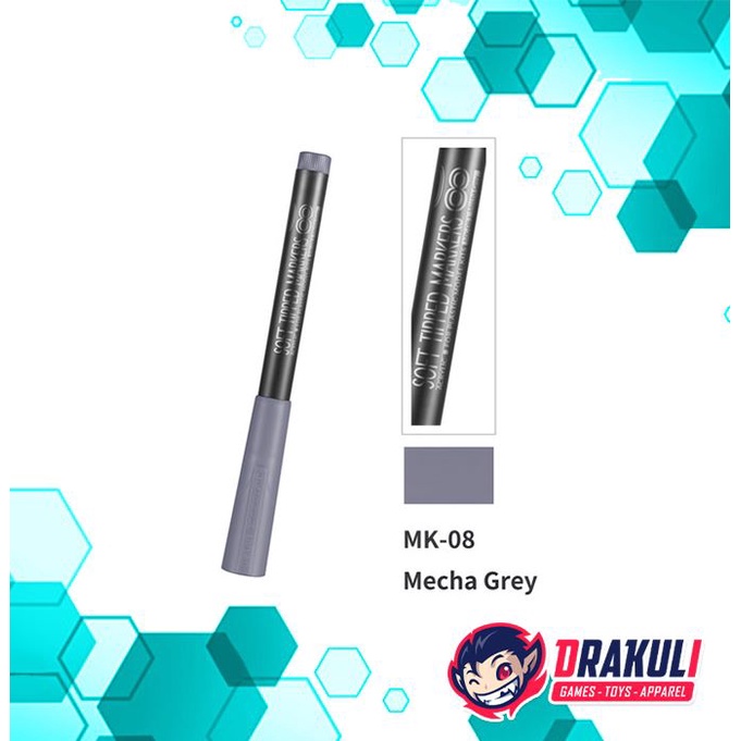 DSPIAE Soft Tipped Markers MK-08 Mecha Grey