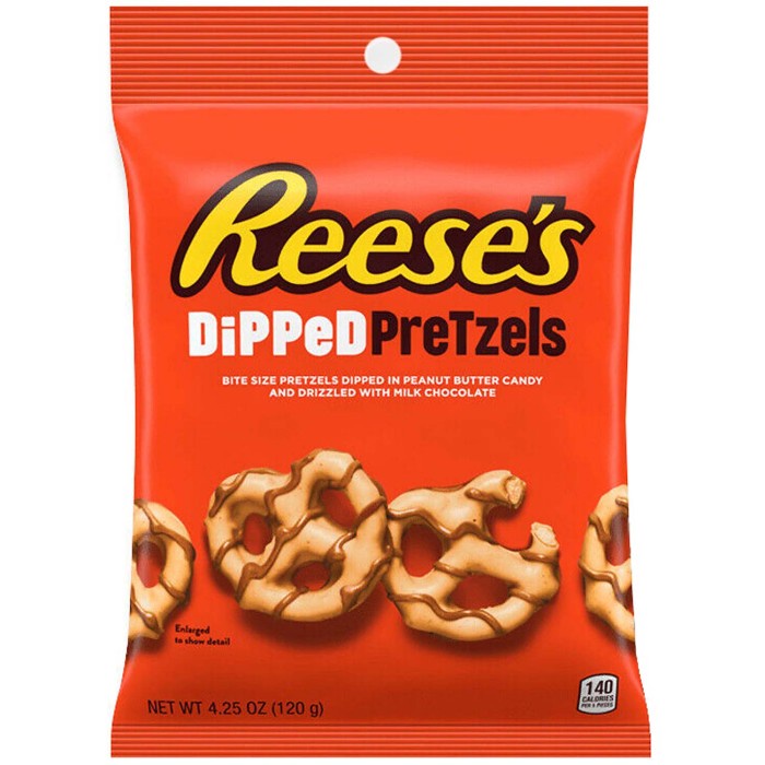 

Reese's Dipped Pretzels Chocolate Snack Biscuit Cokelat Permen Candy