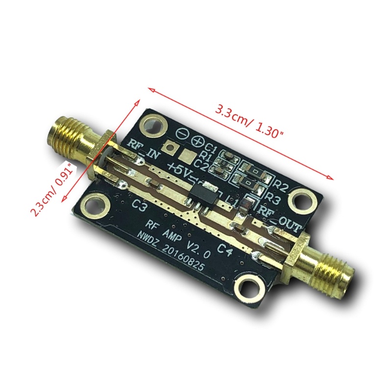 Btsg Modul Penguat Kebisingan Rendah Linearitas Tinggi 0.05-4GHZ LNA Ham Performa Tinggi