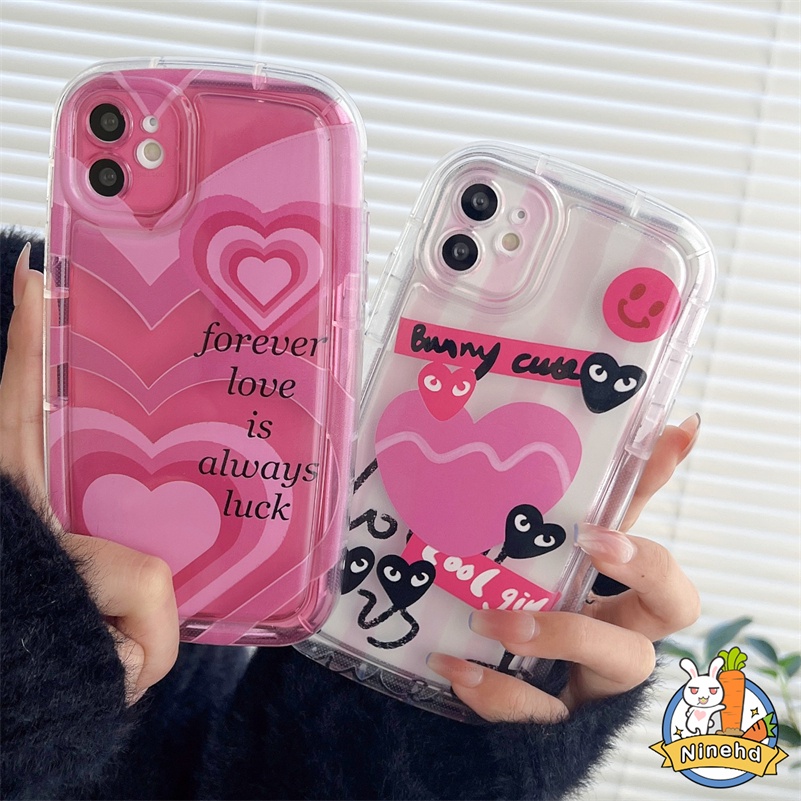 IPHONE Casing Kompatibel Untuk Iphone14 13 12 11 Pro Max X Xr Xs Max8 7 6 6s Plus SE 2020 ins Gadis Pedas Rose Red Love Silikon Fashion Phone Case Shockproof Menebal Airbag Soft Case