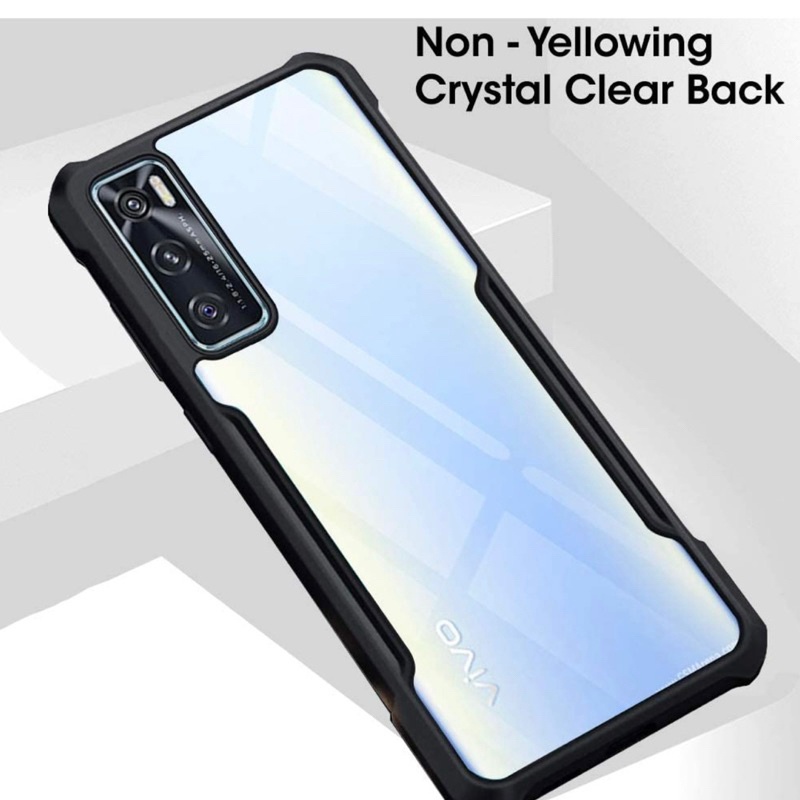 ANTI SHOCK FUZE CASE VIVO V20 SE SHOCKPROOF TRANSPARANT CASE ACRYLIC