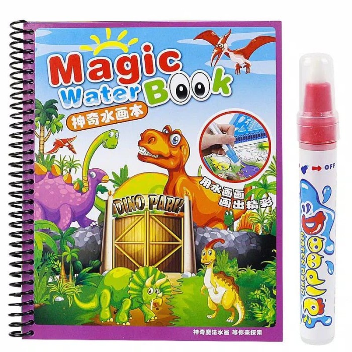 

DISKON SHOPEE/ Buku Mewarnai Gambar Magic Water Book Magic Pen Drawing Book