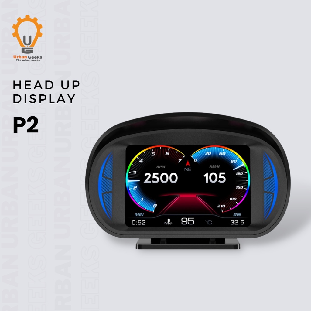 HUD Head Up Display P2  Car Gauge Speedometer Alarm function Car Electronic Accessories