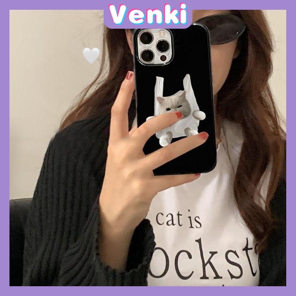 iPhone Case Soft TPU Glossy Black Candy Case Cute Cartoon Cat and Dog Camera Protection Shockproof For iPhone 14 13 12 11 Pro Max 7 8 Plus X XR