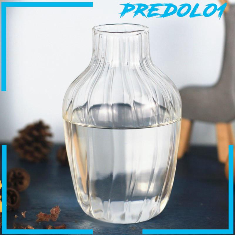 [Predolo1] Glass Bud Vases Flower Bottle Flower Pot for Events Dining Room Decorations