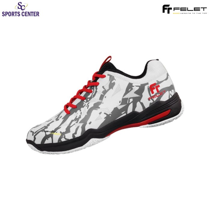 {MentariStore} Special Price Sepatu Badminton Felet New Color FT 1.0 Boost White Diskon
