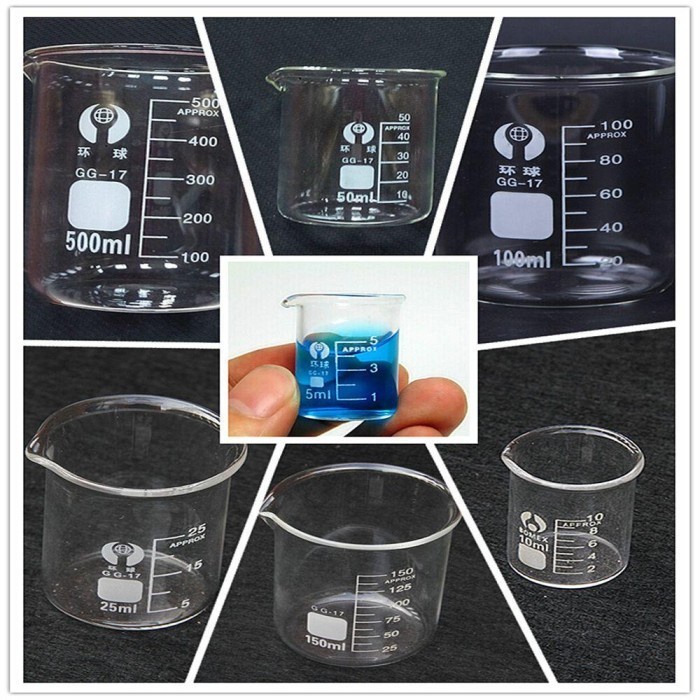 Gelas Takar Ukur Takaran Borosilicate Glass Isi 500mL Kaca Transparent