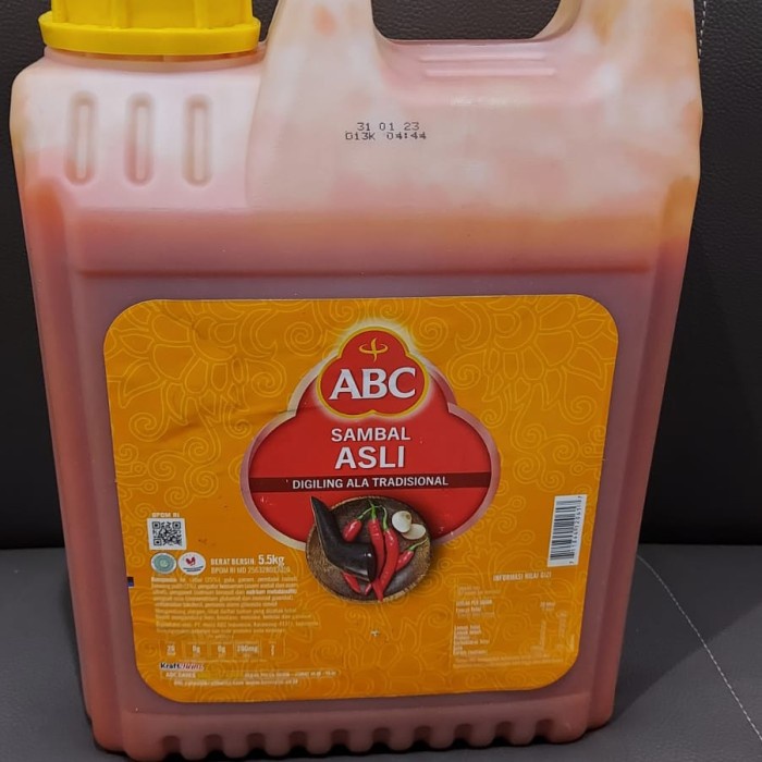 

Best Seller [COD] ABC Saus Sambal Asli Jerigen 5.5 kg