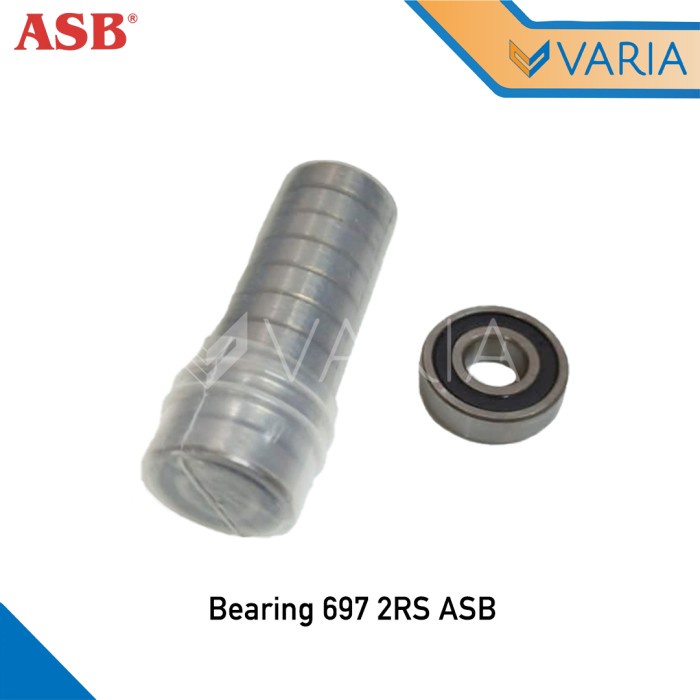 Bearing 697 2RS ASB 7 x 17 x 5 mm Laher Tutup Karet Double