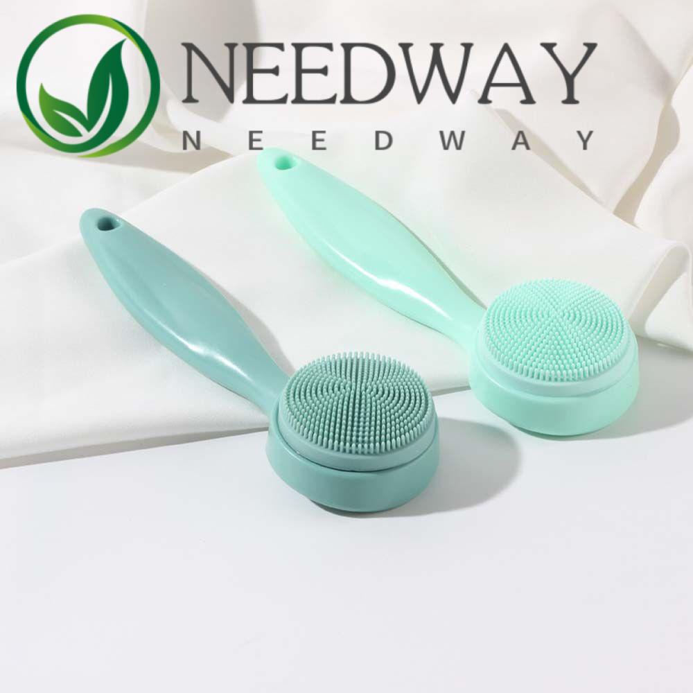 Needway   Sikat Pembersih Wajah Silikon 3D Hand Held Penghilang Komedo Alat Perawatan Kulit Deep Cleaning Lembut Pengelupasan Wajah Memijat