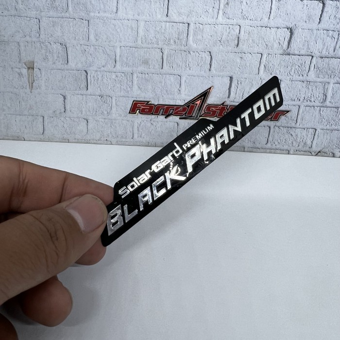 Sticker Black Phantom stiker solar gard Black phantom embos