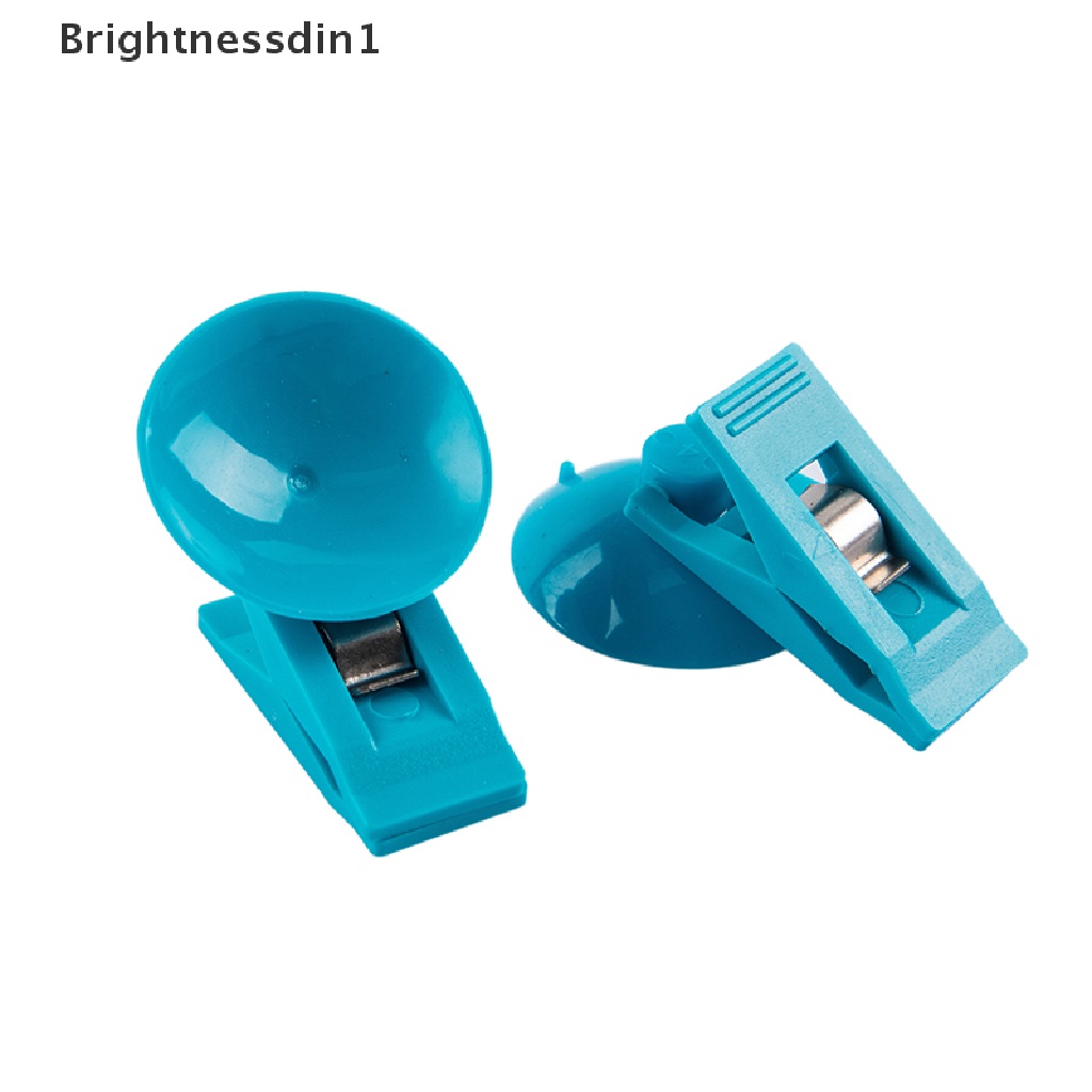 [Brightnessdin1] 2pcs Klip Jendela Interior Mobil Mount Suction Cap Clip Plastik Sucker Holder2 Pcs Butik