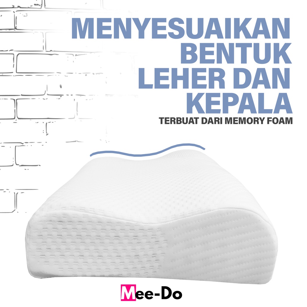 Mee Do Bantal Kesehatan Contour Memory Foam Pillow Ergonomis