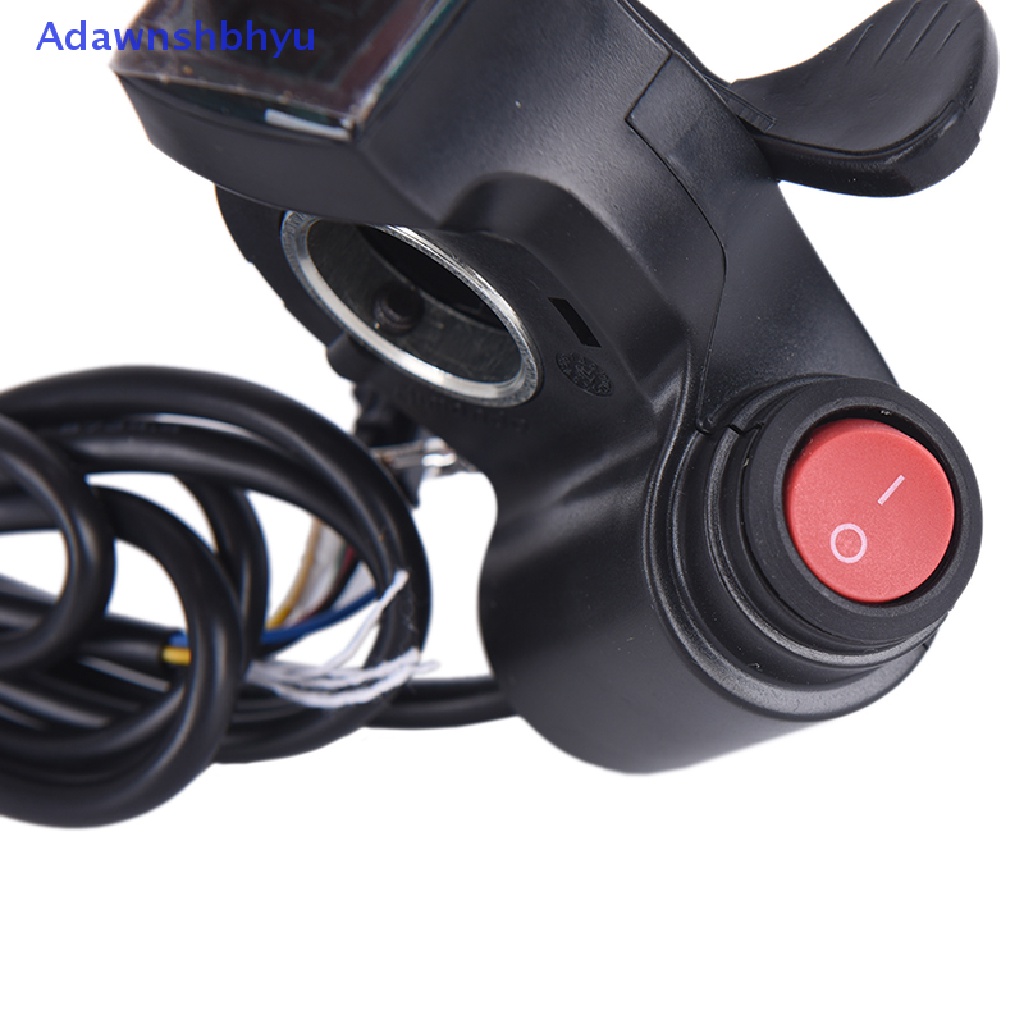 Adhyu Finger Thumb Throttle Skuter Elektrik Dengan Power Switch LED Display Switch Grip ID