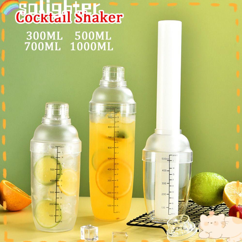 Solighter Cocktail Shaker Hand Shake Perlengkapan Dapur Bar Alat Botol Minum