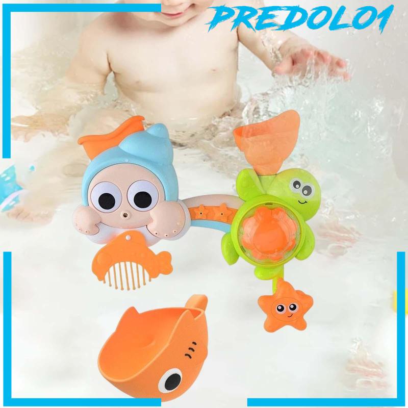 [Predolo1] Bathtub Water Toys with Comb Sensory Development for Kids Holiday Gifts