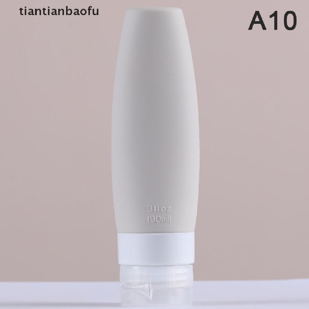 [tiantianbaofu] 1pc 60 /90ML Silikon Botol Isi Ulang Kosong Travel Portable Packing Press Butik