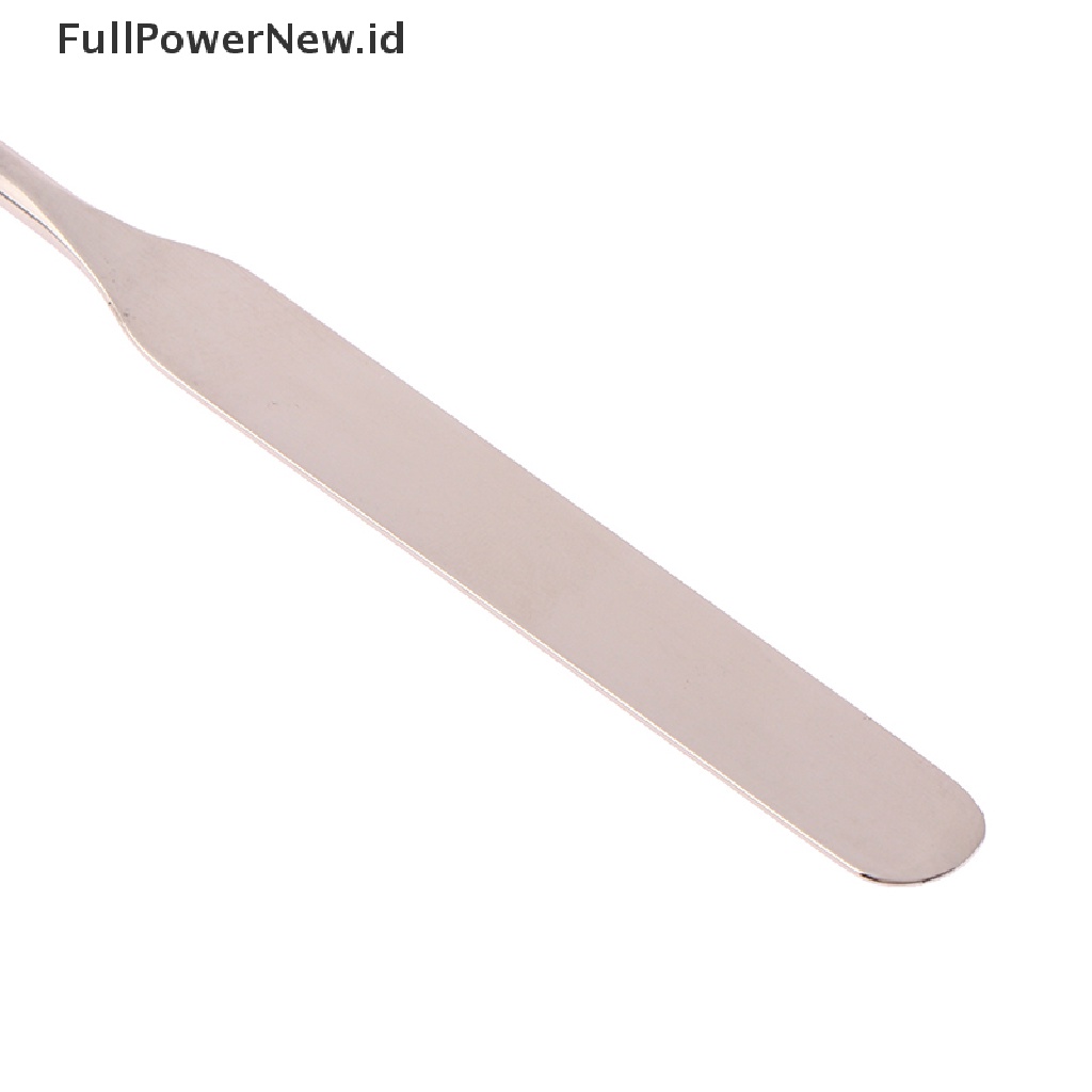Power 1PC Stainless Steel Kepala Ganda Makeup Toner Spatula Nail Art Alat Pengaduk ID