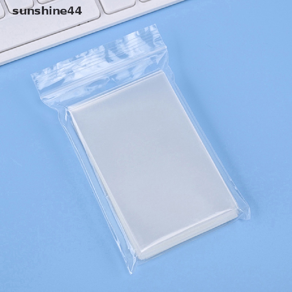 Sunshine 50pcs Original Korea Card Sleeves Acid Free Hard 3inch Photocard Pelindung Film ID