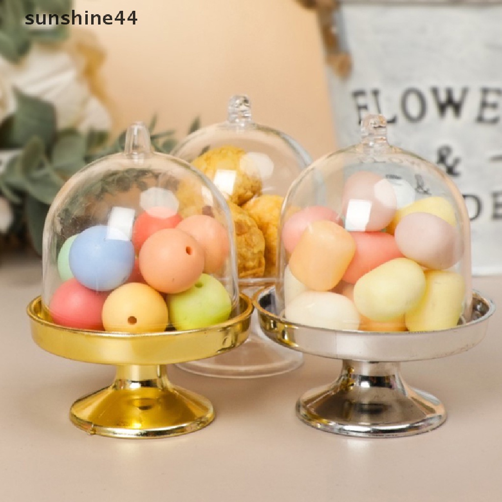 Sunshine 3Pcs Kotak Hadiah Plastik Permen Dessert Box Mini Bening Untuk Pesta Pernikahan Baby Shower ID