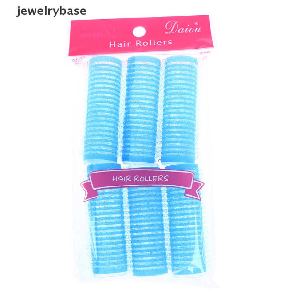 [jewelrybase] Self Grip Rollers Cling Stick Pengeriting Rambut Ikal Gelombang Styling Salon Setg Alat Butik