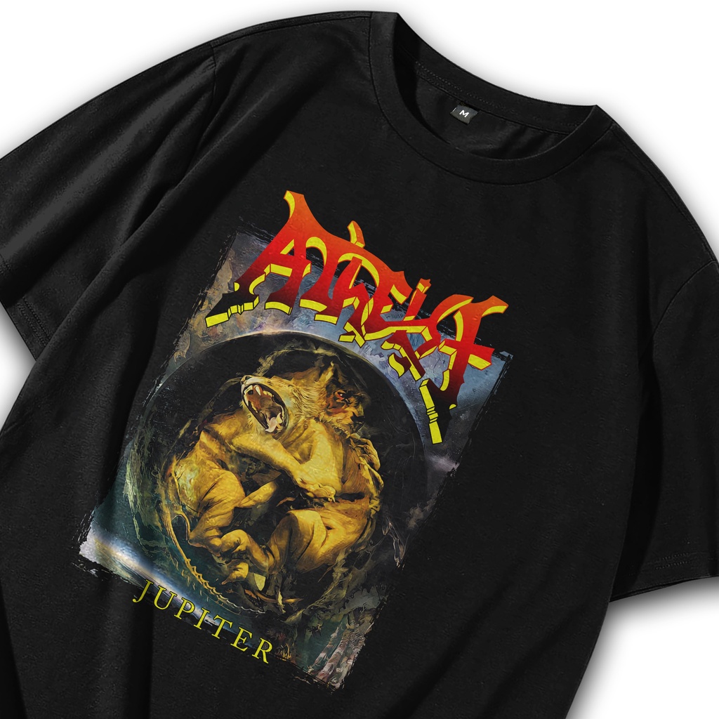 T shirt Kaos Baju Tshirt Band ATHEIST Musik Metal Punk Rock Oversize Atasan Vintage Tee Music Anak P